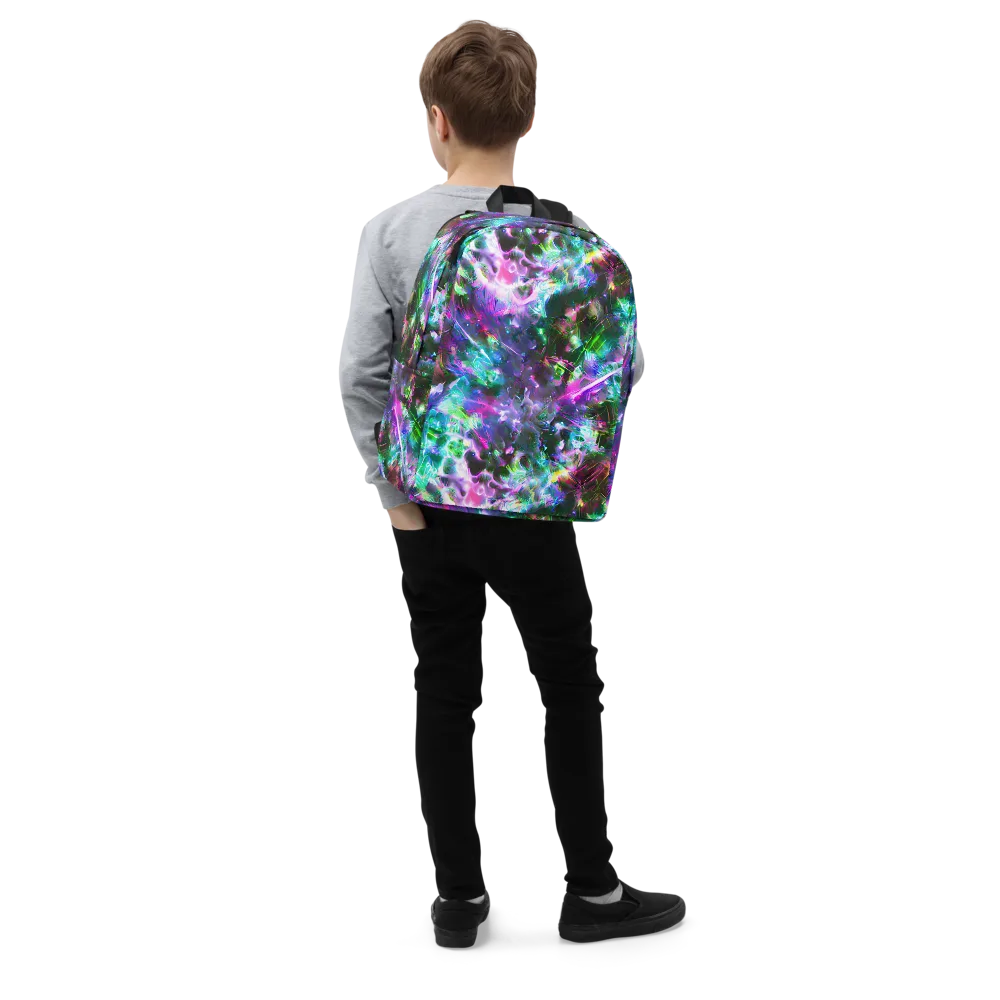 Neon Eden on Minimalist Backpack — Right Front