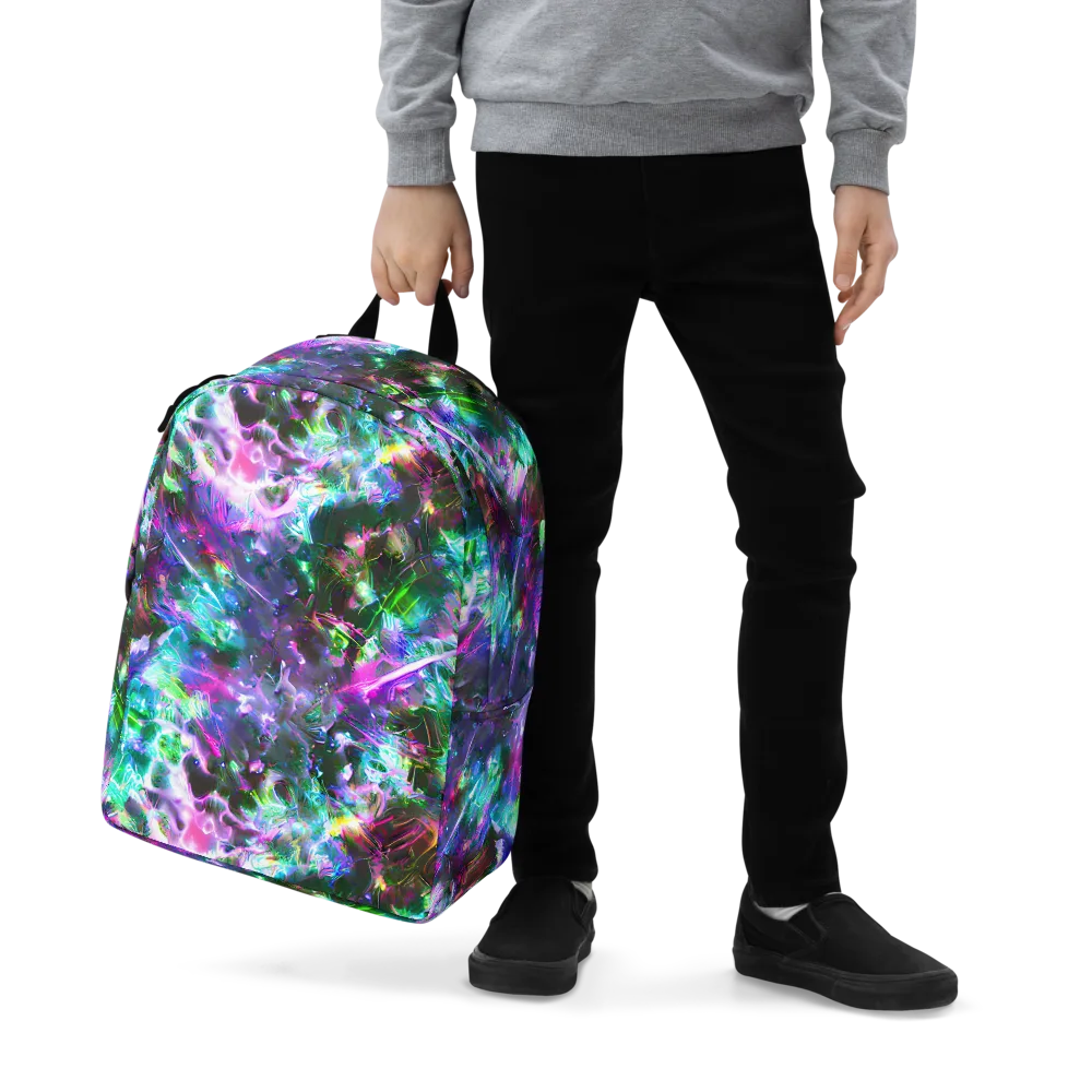 Neon Eden on Minimalist Backpack — Zoomed-in
