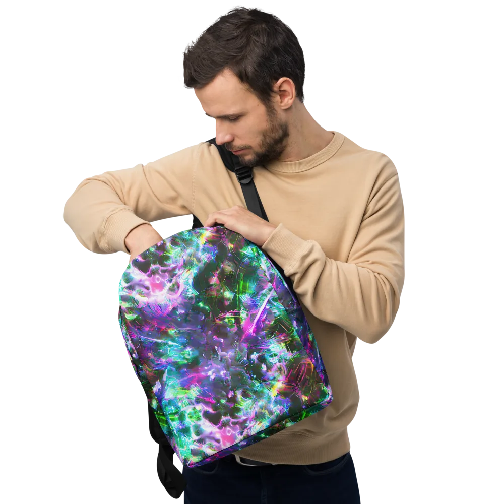 Neon Eden on Minimalist Backpack — Front