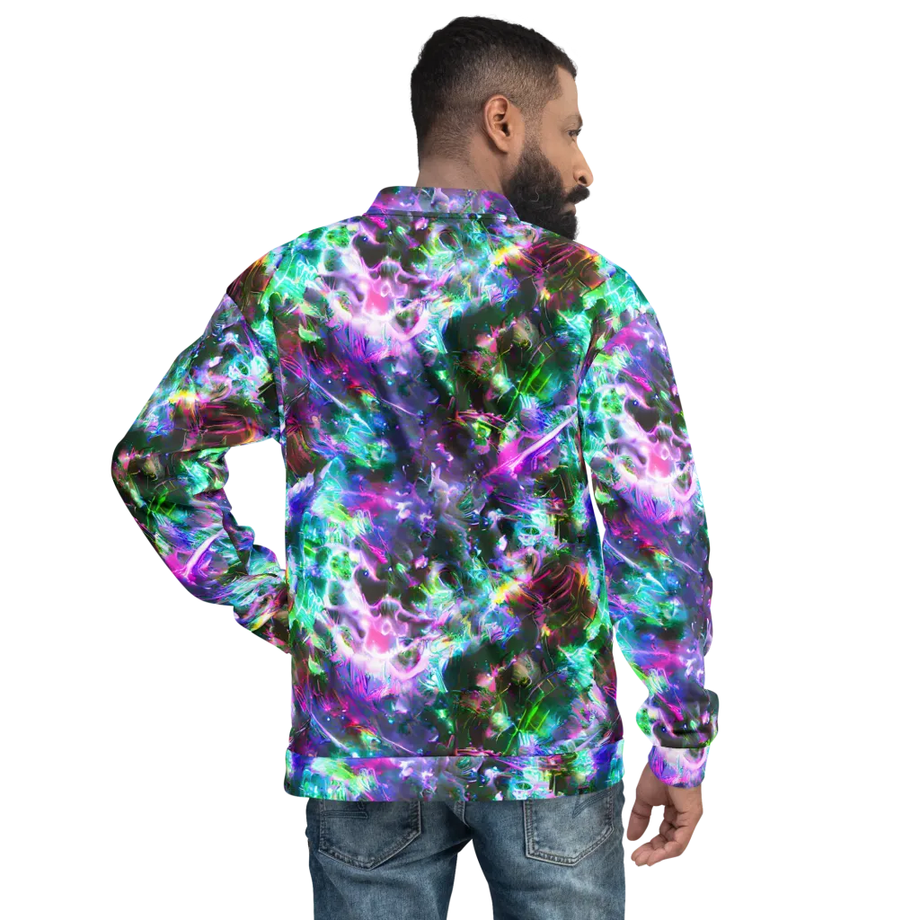 Neon Eden on Bomber Jacket — Back
