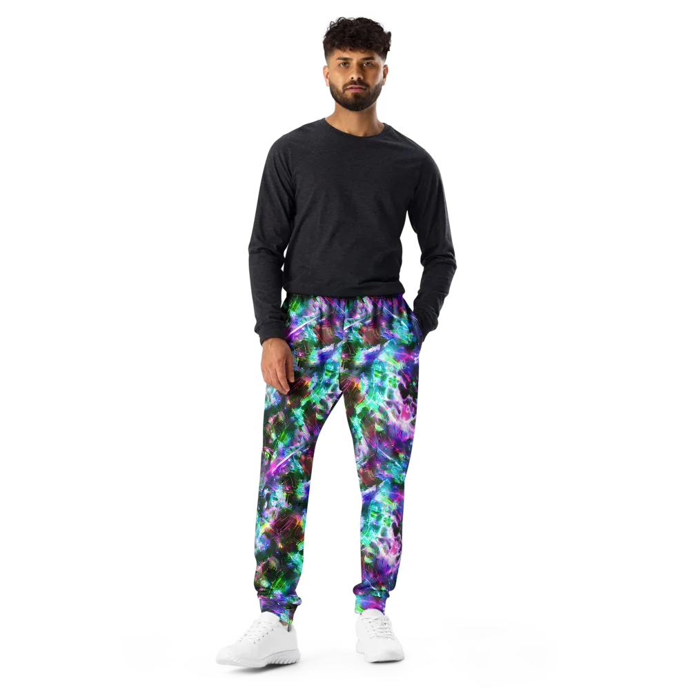 Neon Eden on Men's Joggers — Front