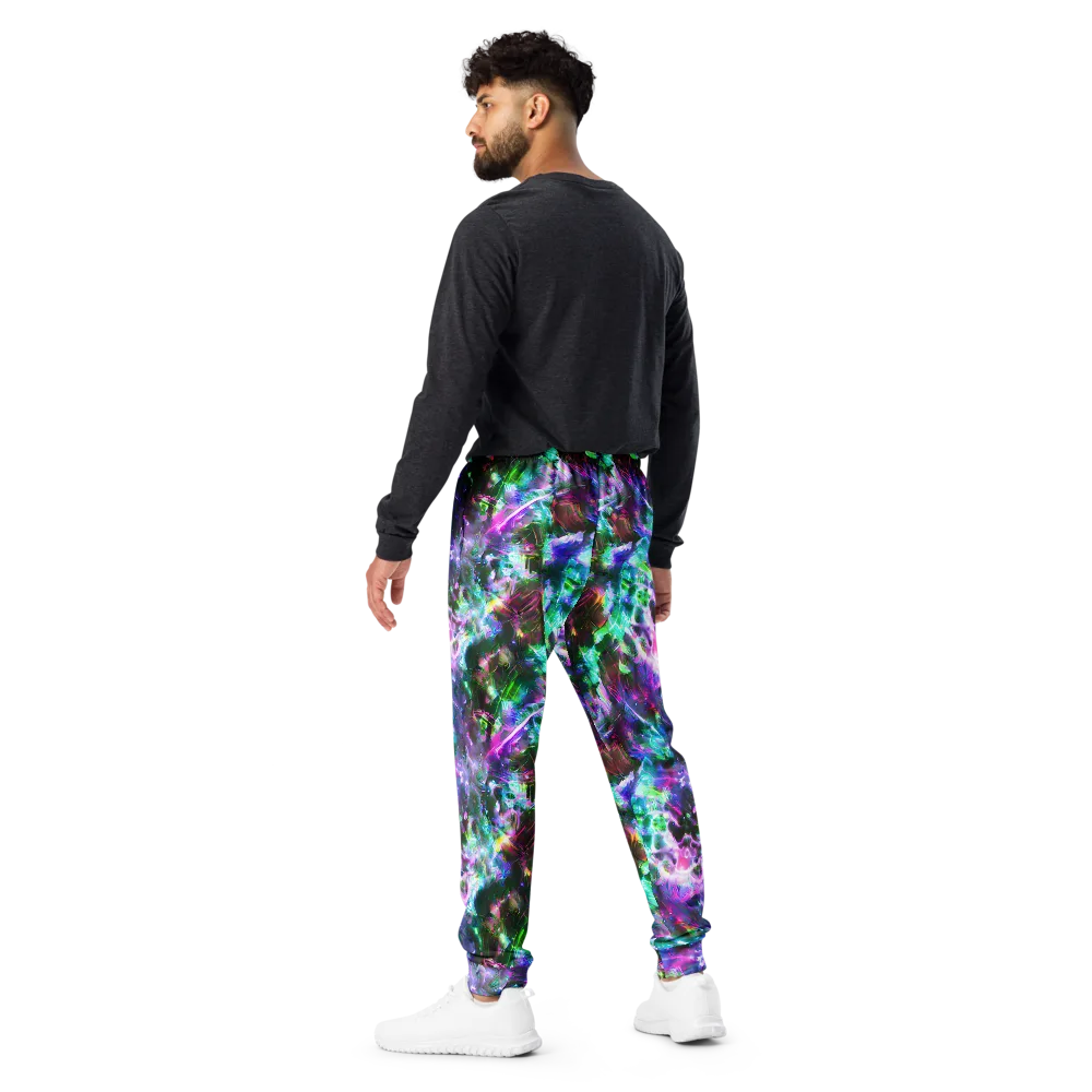 Neon Eden on Men's Joggers — Back