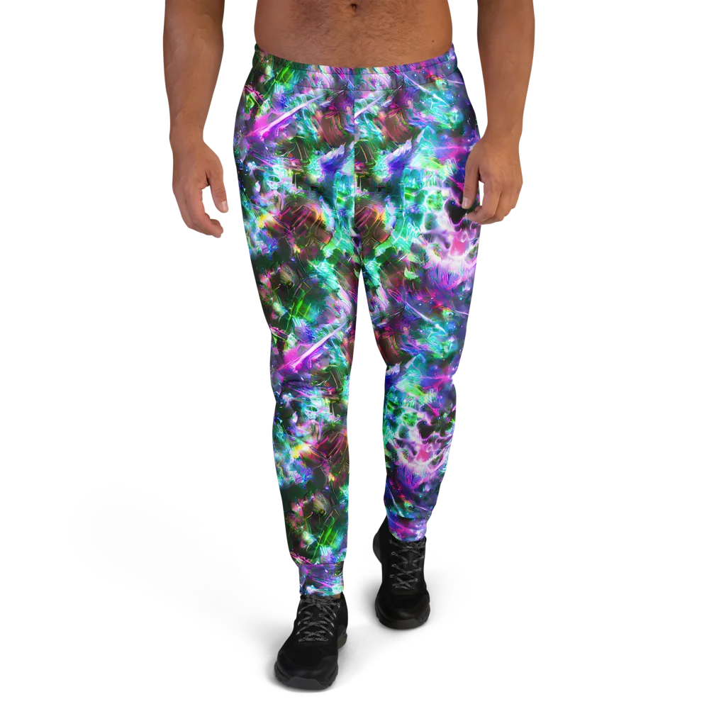 Neon Eden on Men's Joggers — Front