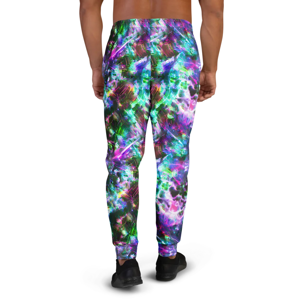 Neon Eden on Men's Joggers — Back