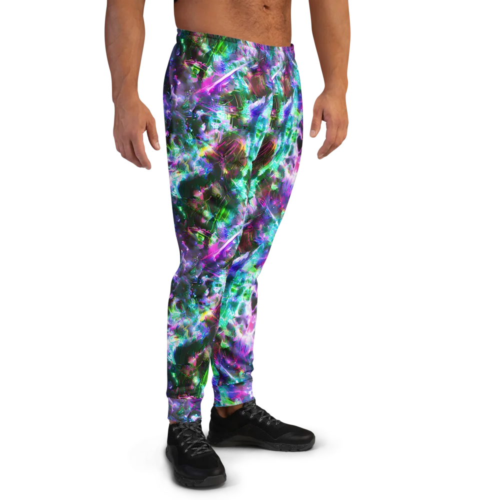 Neon Eden on Men's Joggers — Right
