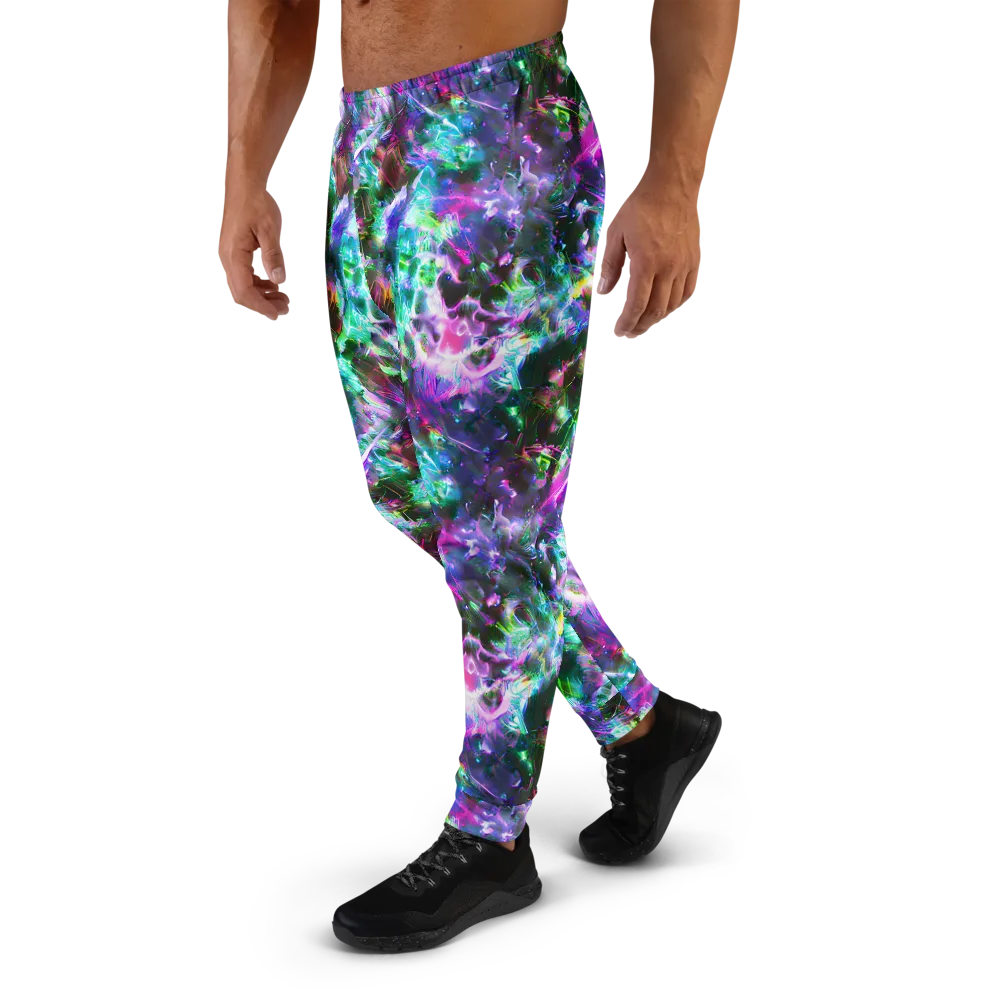 Neon Eden on Men's Joggers — Left