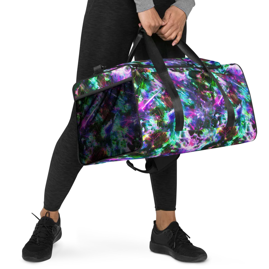 Neon Eden on Duffle Bag — Right Front