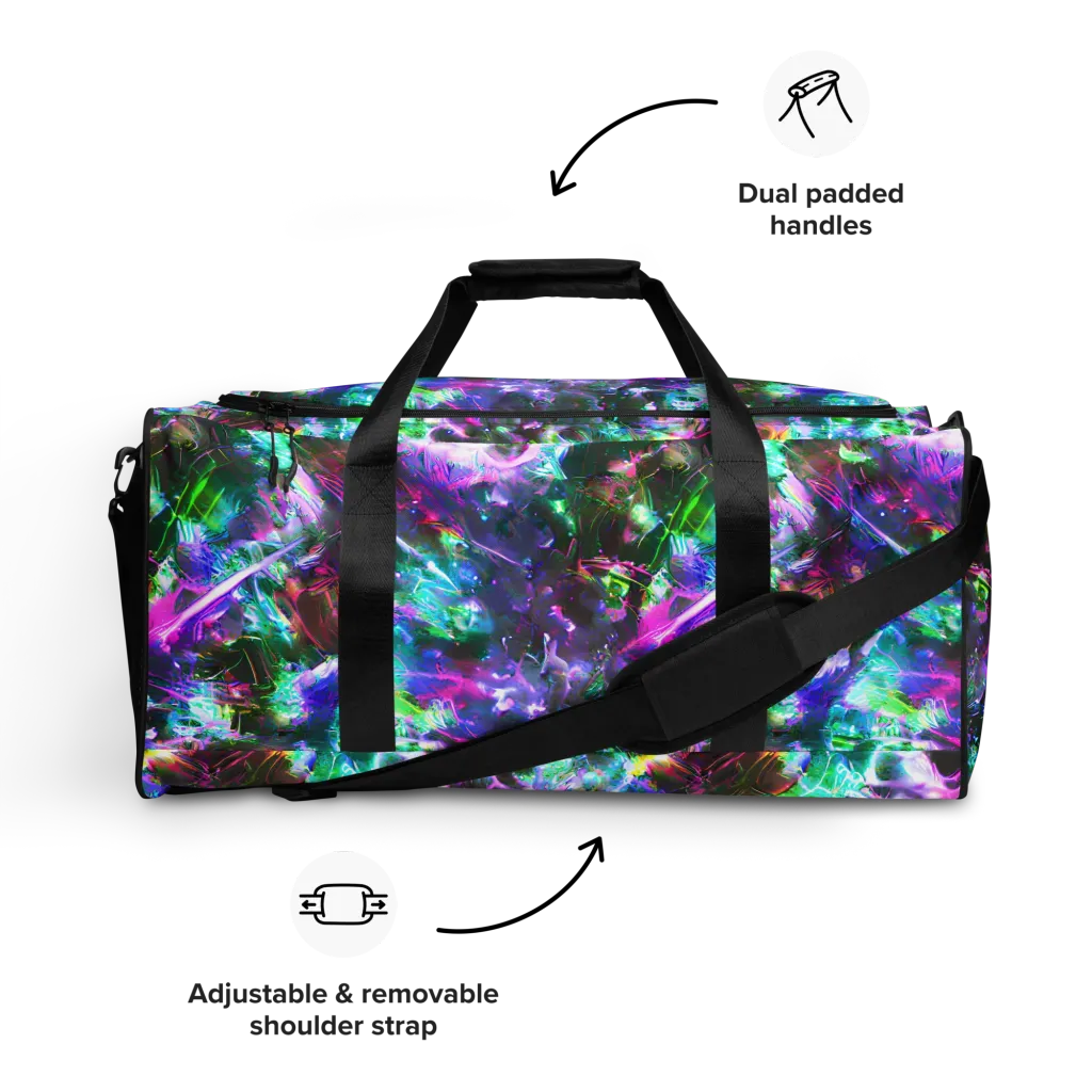 Neon Eden on Duffle Bag — Front