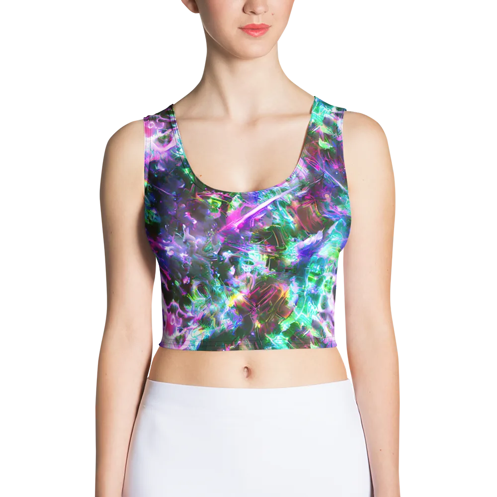 Neon Eden on Crop Top — Front