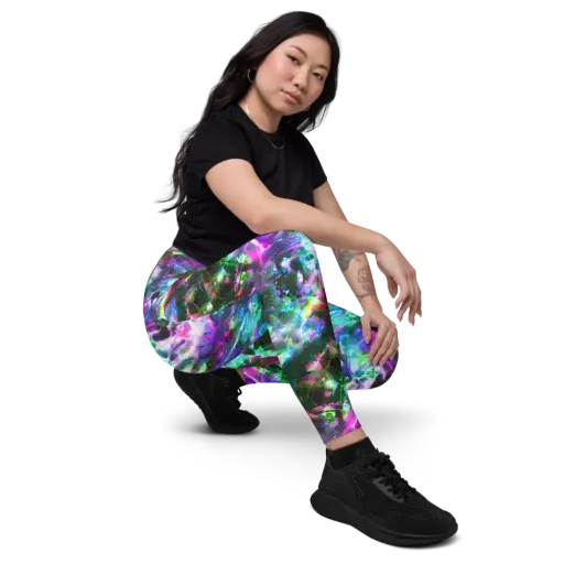 Neon Eden on a Leggings with Pockets