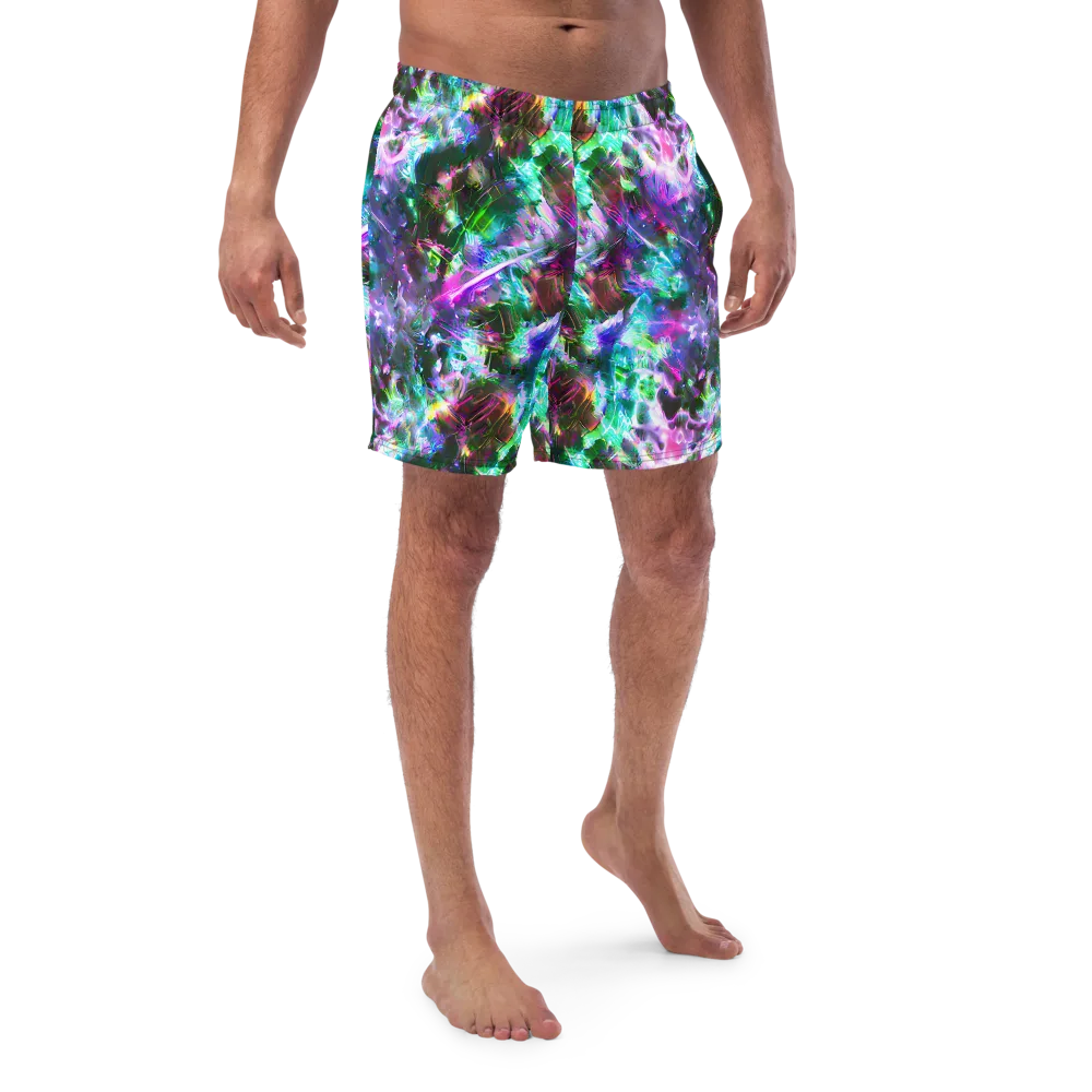 Neon Eden on Swim Trunks — Front