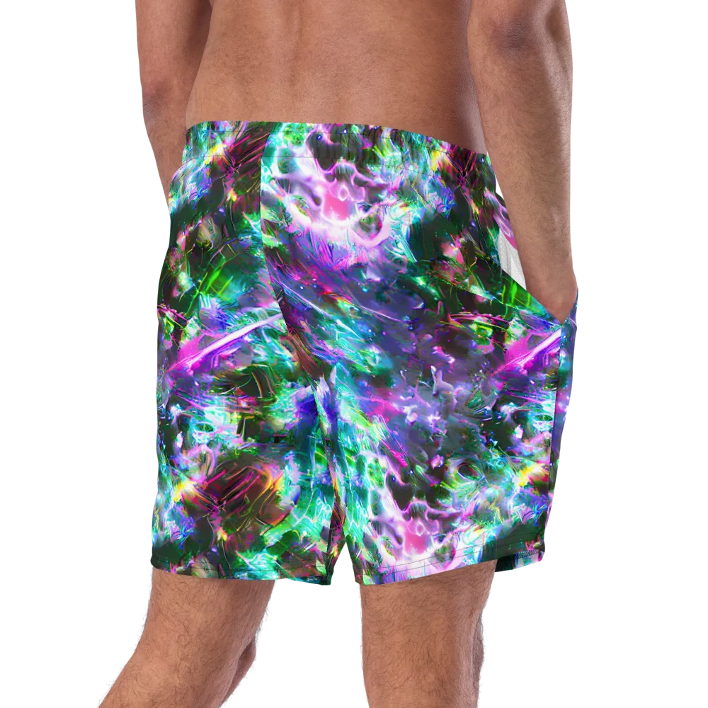 Neon Eden on Swim Trunks — Right Back