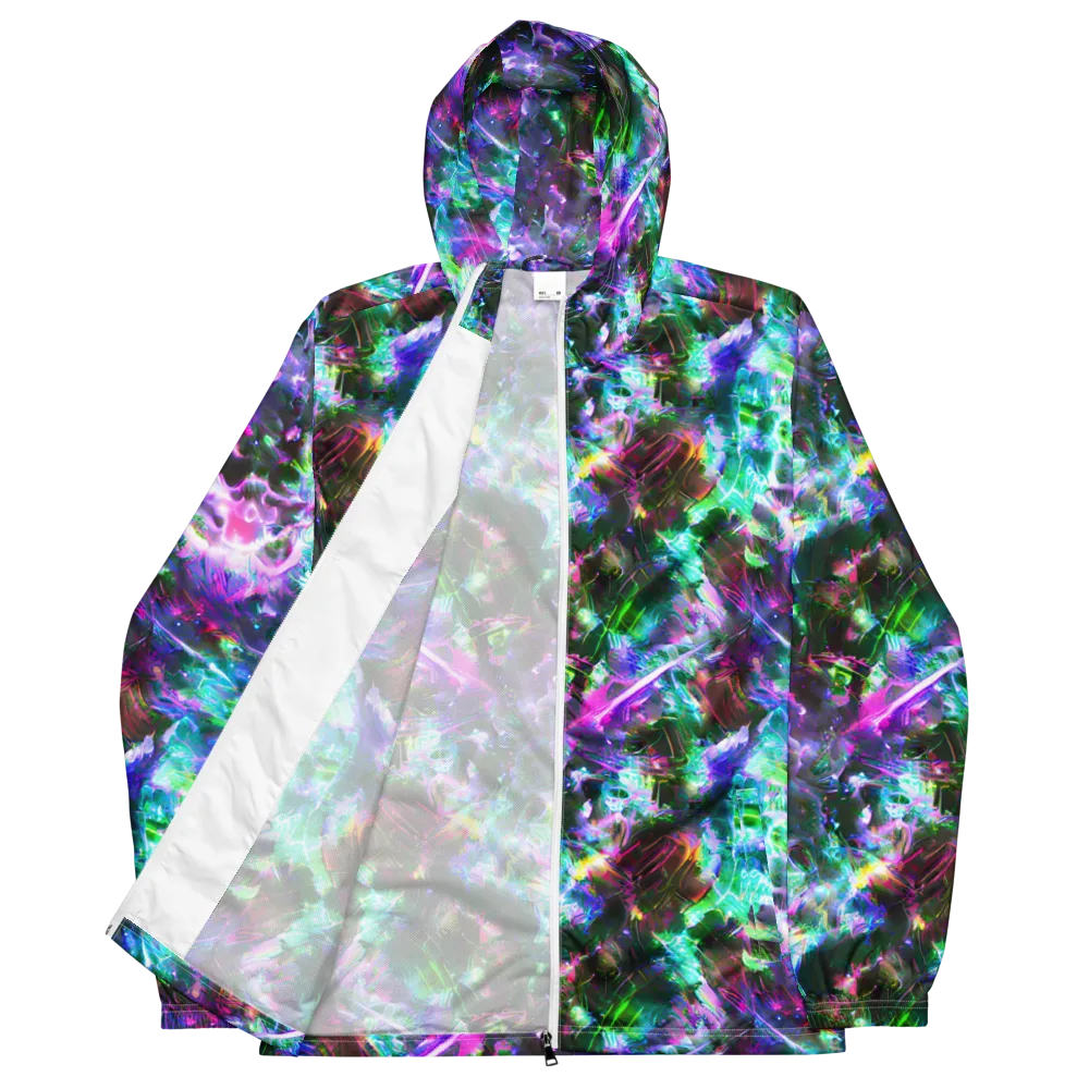 Neon Eden on Men's Windbreaker — Front