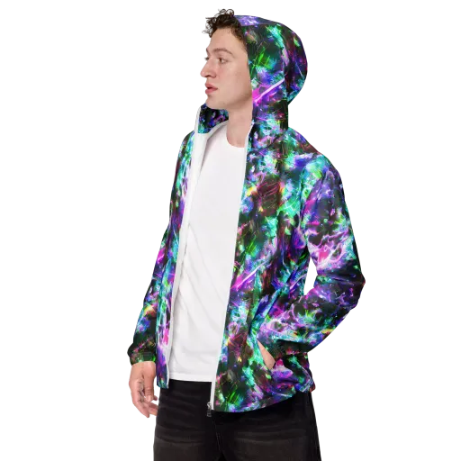 Neon Eden on a Men's Windbreaker