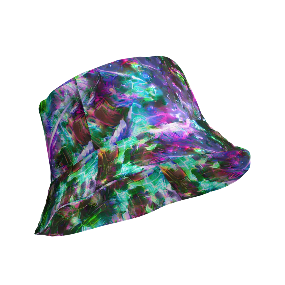 Neon Eden on Reversible Bucket Hat — Product details Outside