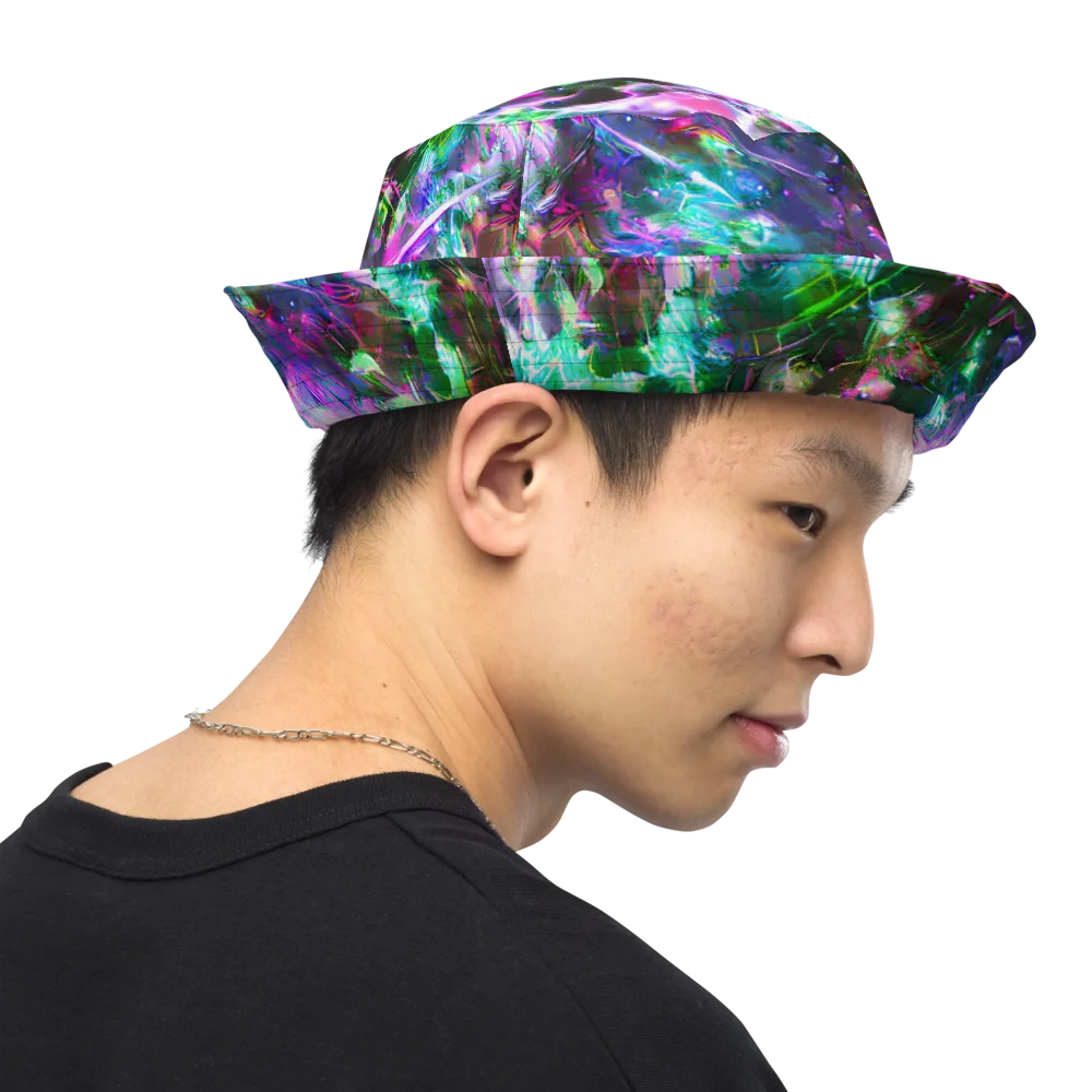 Neon Eden on Reversible Bucket Hat — Right Outside