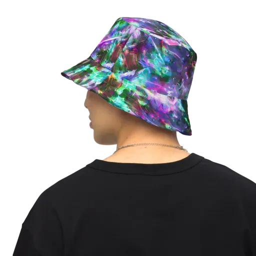 Neon Eden on a Reversible Bucket Hat