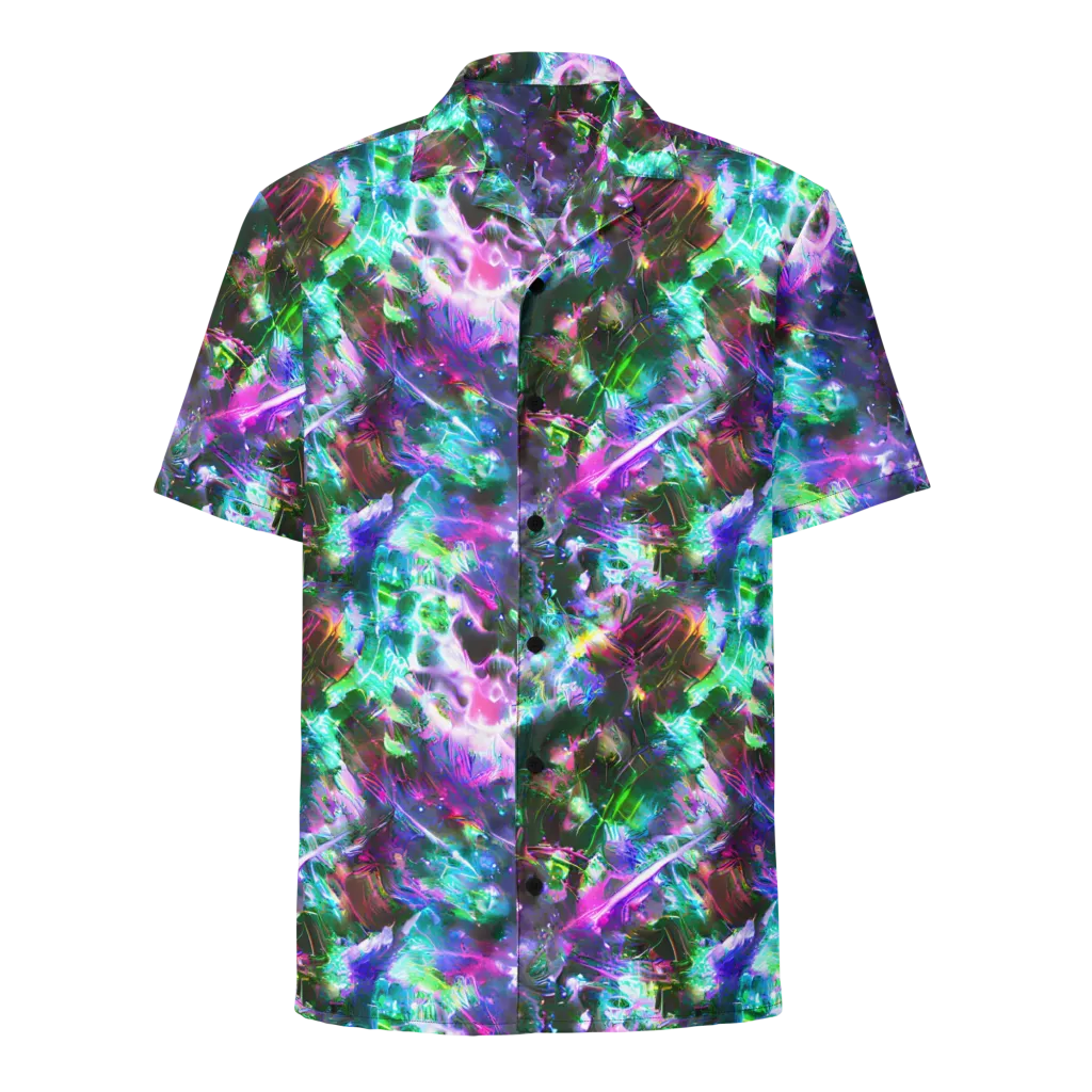 Neon Eden on Button Shirt — Front