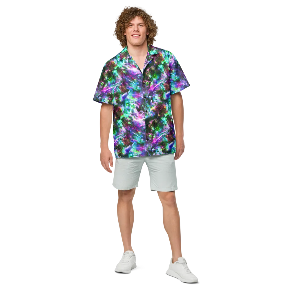 Neon Eden on Button Shirt — Front