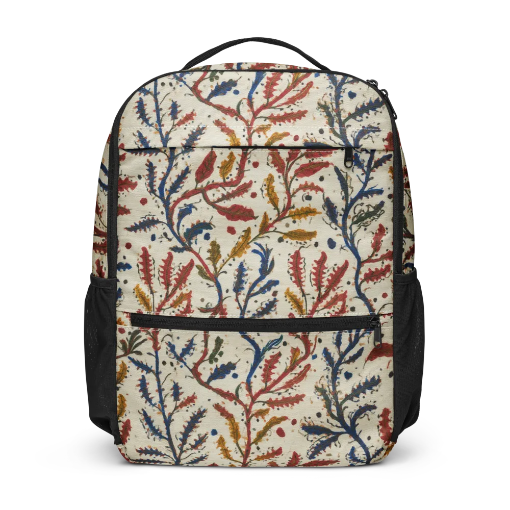 Crimson Seaweed on Utility Backpack — Front
