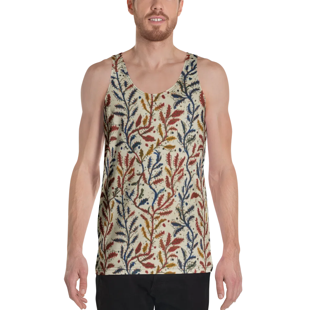 Crimson Seaweed on Men's Tank Top — Front
