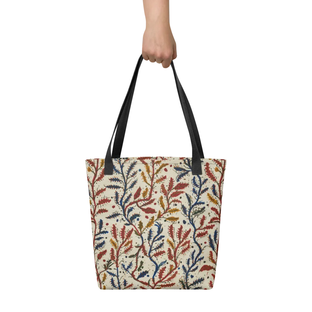 Crimson Seaweed on Tote Bag — Front