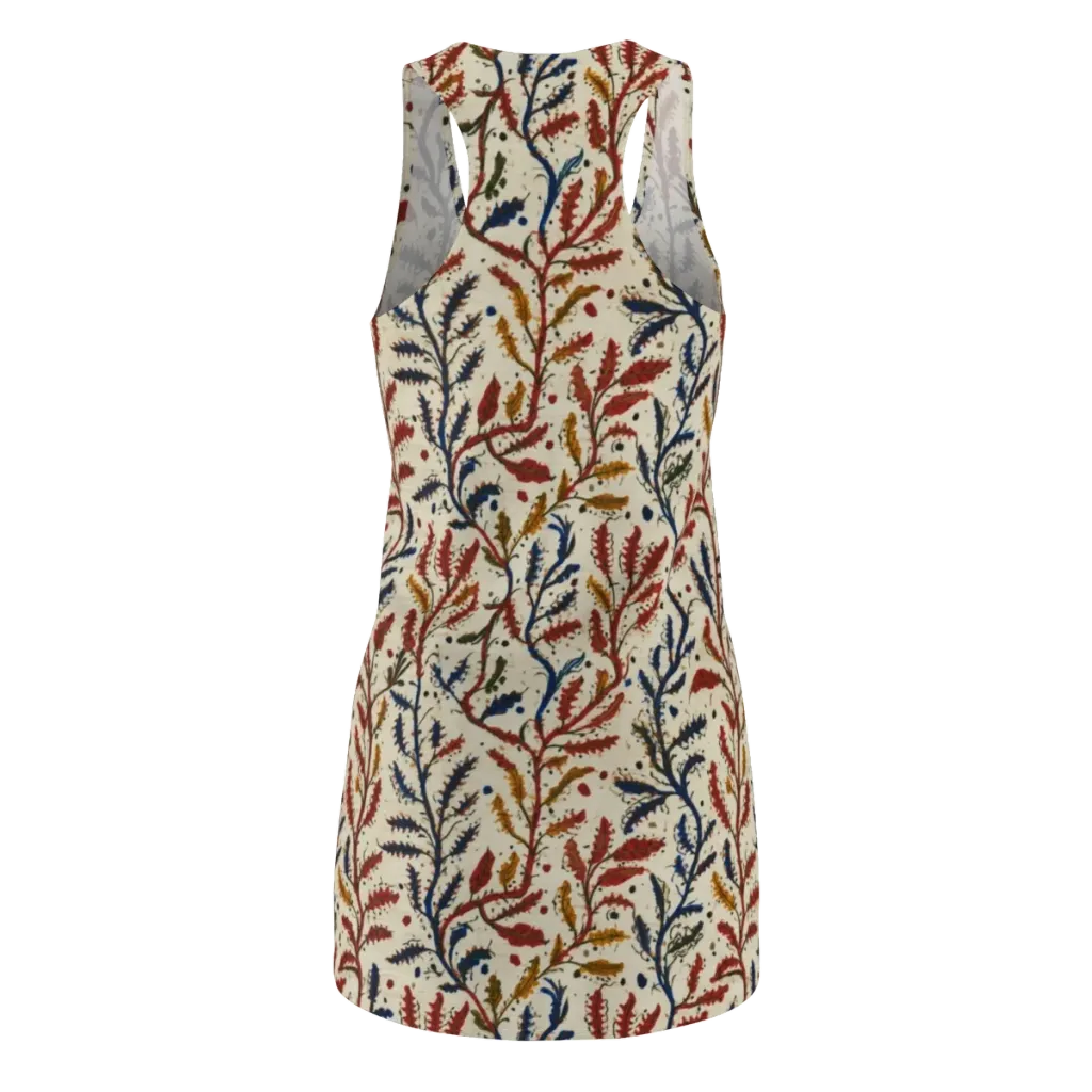 Crimson Seaweed on Racerback Dress — Back