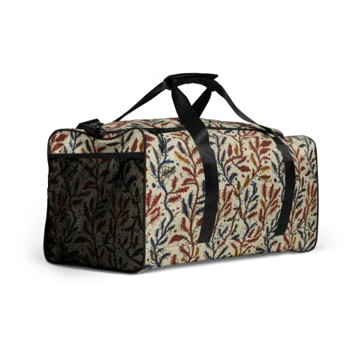 Crimson Seaweed on a Duffle Bag