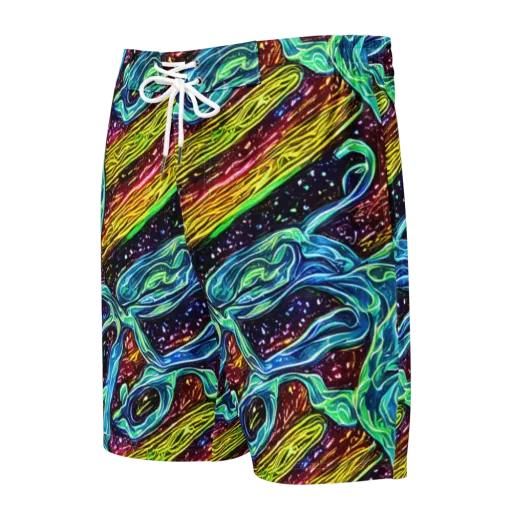 Acid Tide on a Men's Board Shorts