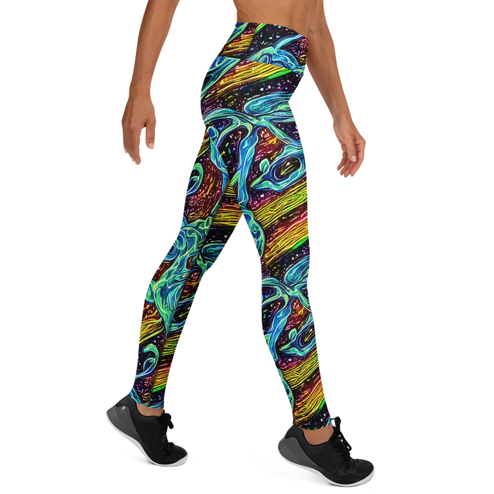 Acid Tide on Yoga Leggings — Right