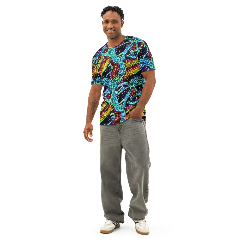 Acid Tide on Men's Cotton Crew Neck T-Shirt — Front