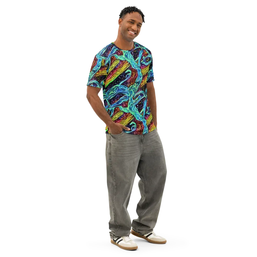 Acid Tide on Men's Cotton Crew Neck T-Shirt — Right Front