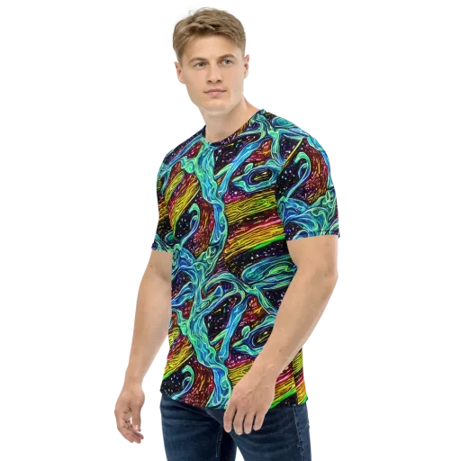 Acid Tide on a Men's Crew Neck T-Shirt