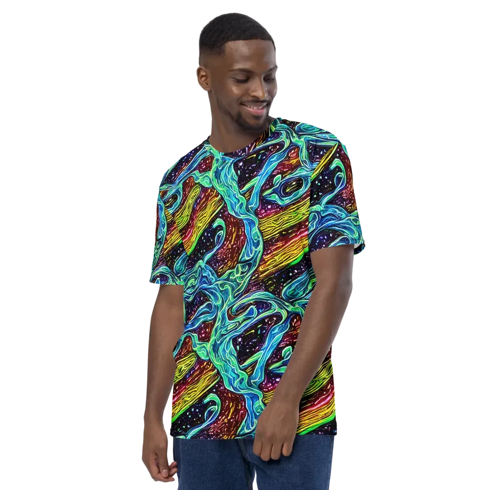 Acid Tide on Men's Crew Neck T-Shirt — Left