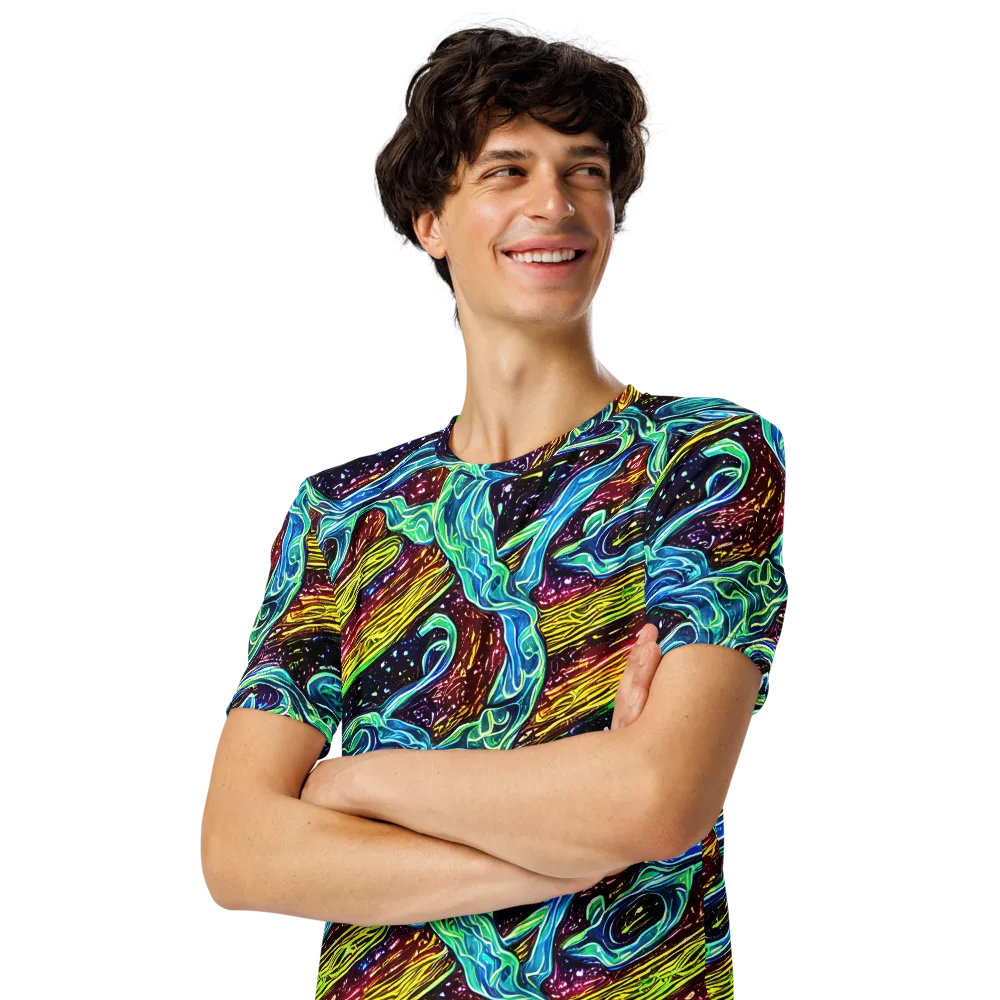 Acid Tide on Men's Crew Neck T-Shirt — Left Front