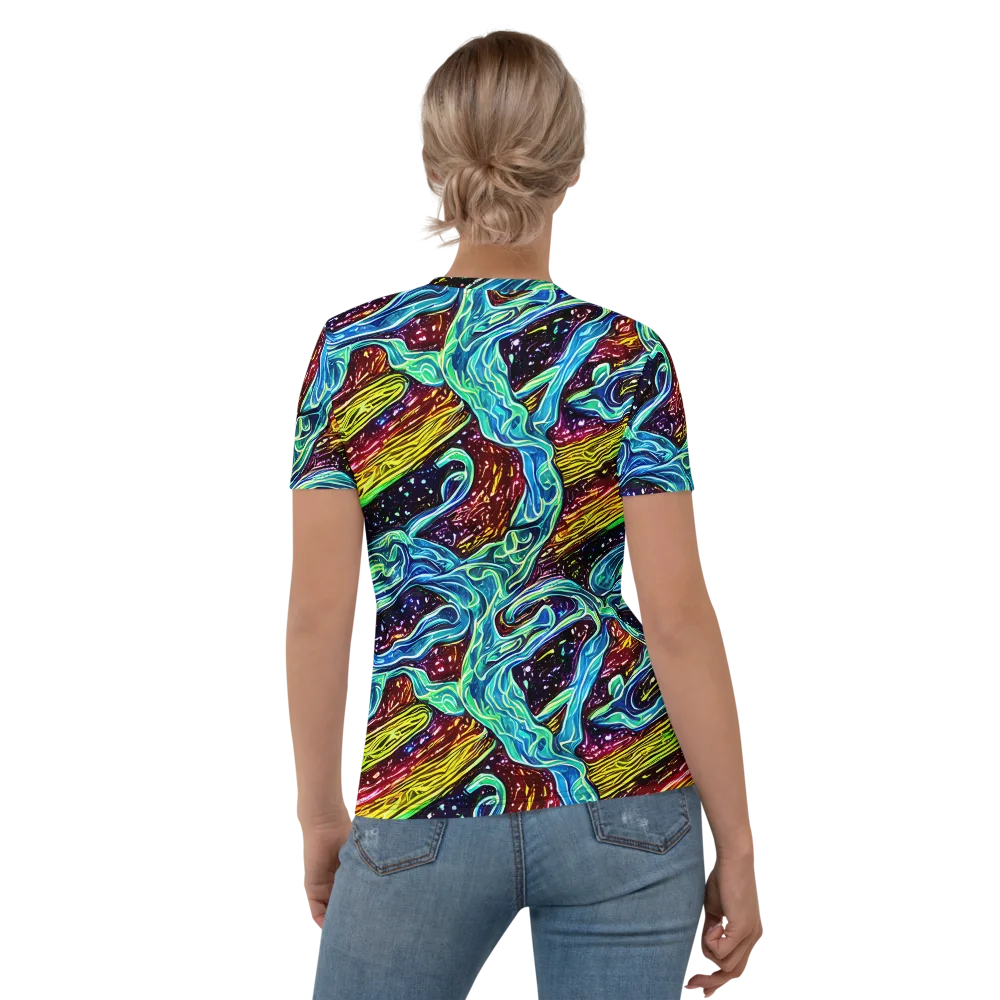 Acid Tide on Women's Crew Neck T-Shirt — Back