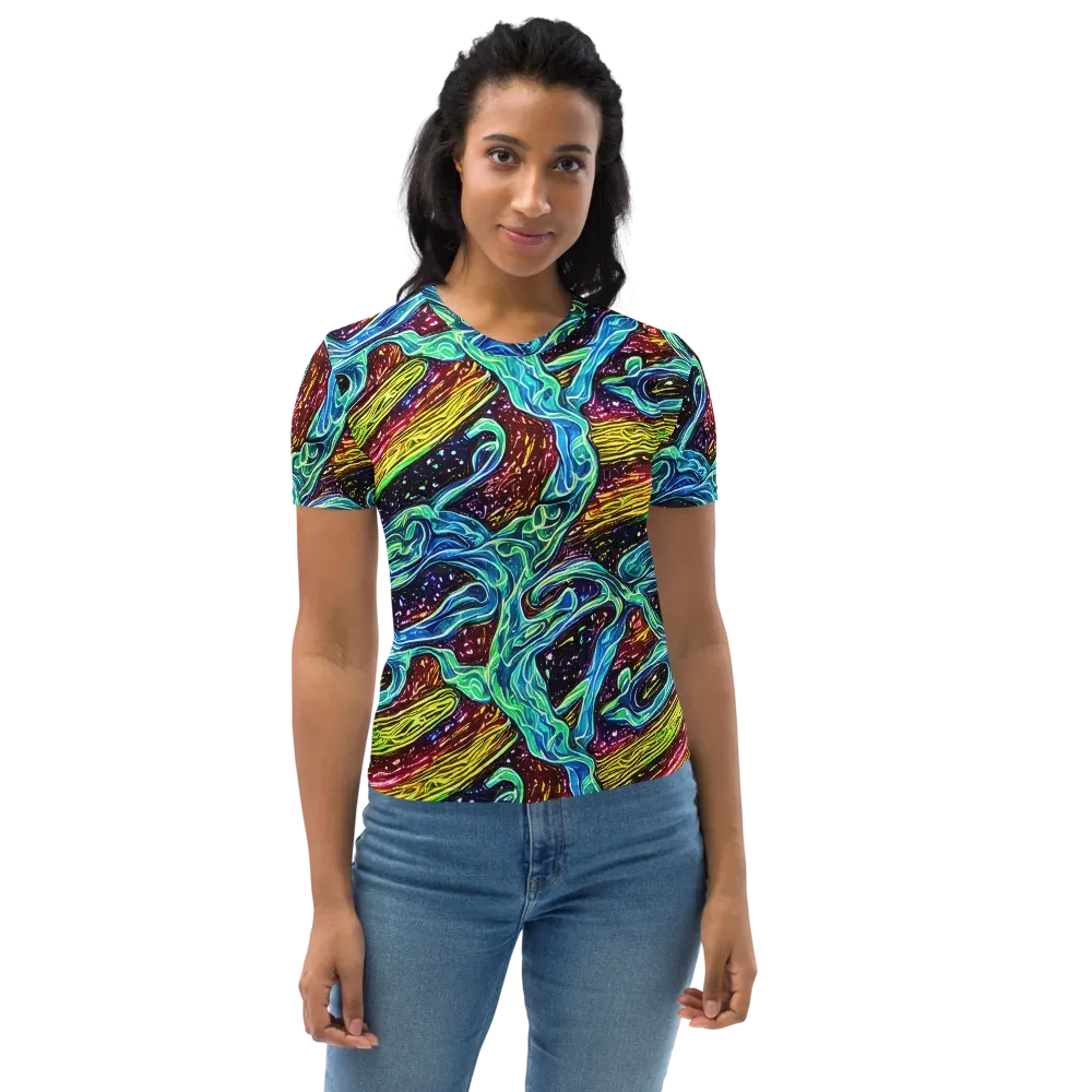Acid Tide on Women's Crew Neck T-Shirt — Front