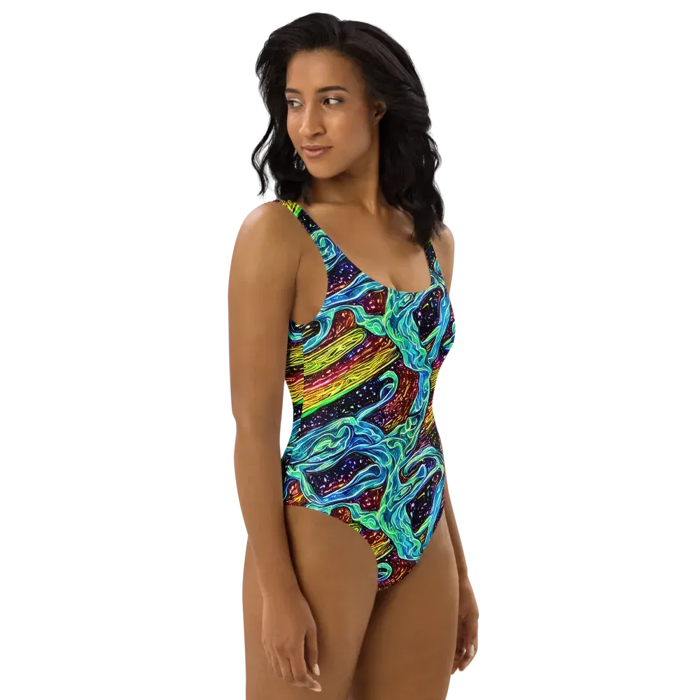 Acid Tide on One-Piece Swimsuit — Right