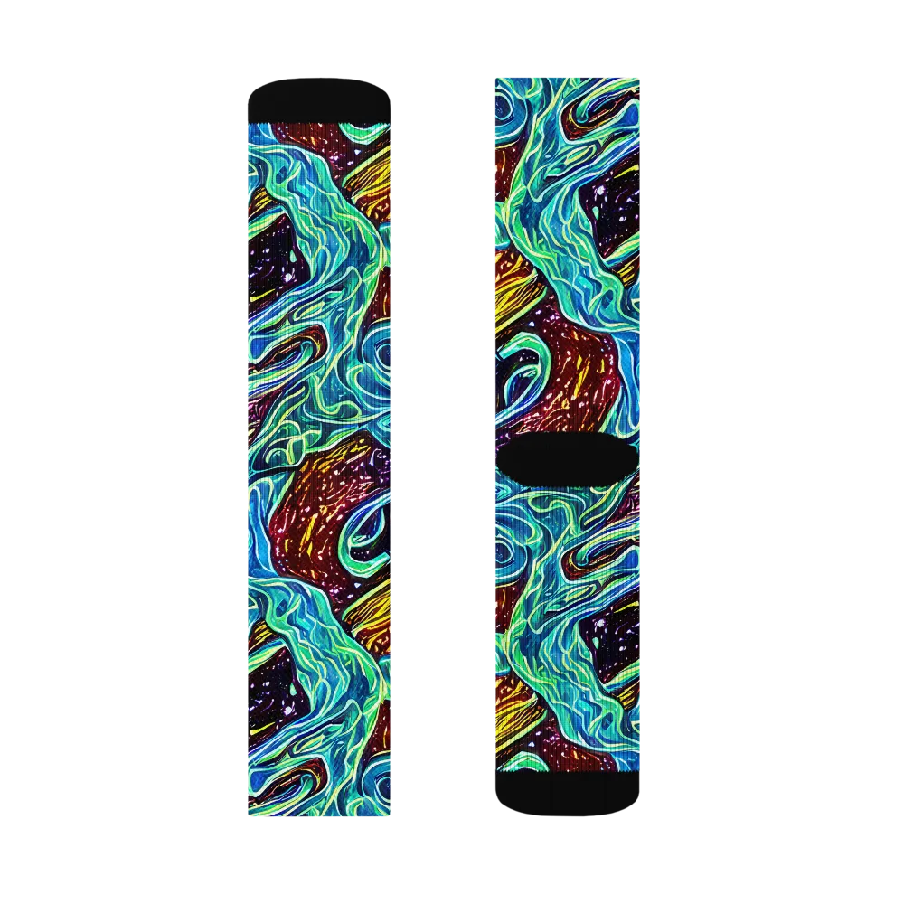 Acid Tide on Socks — Right Sock