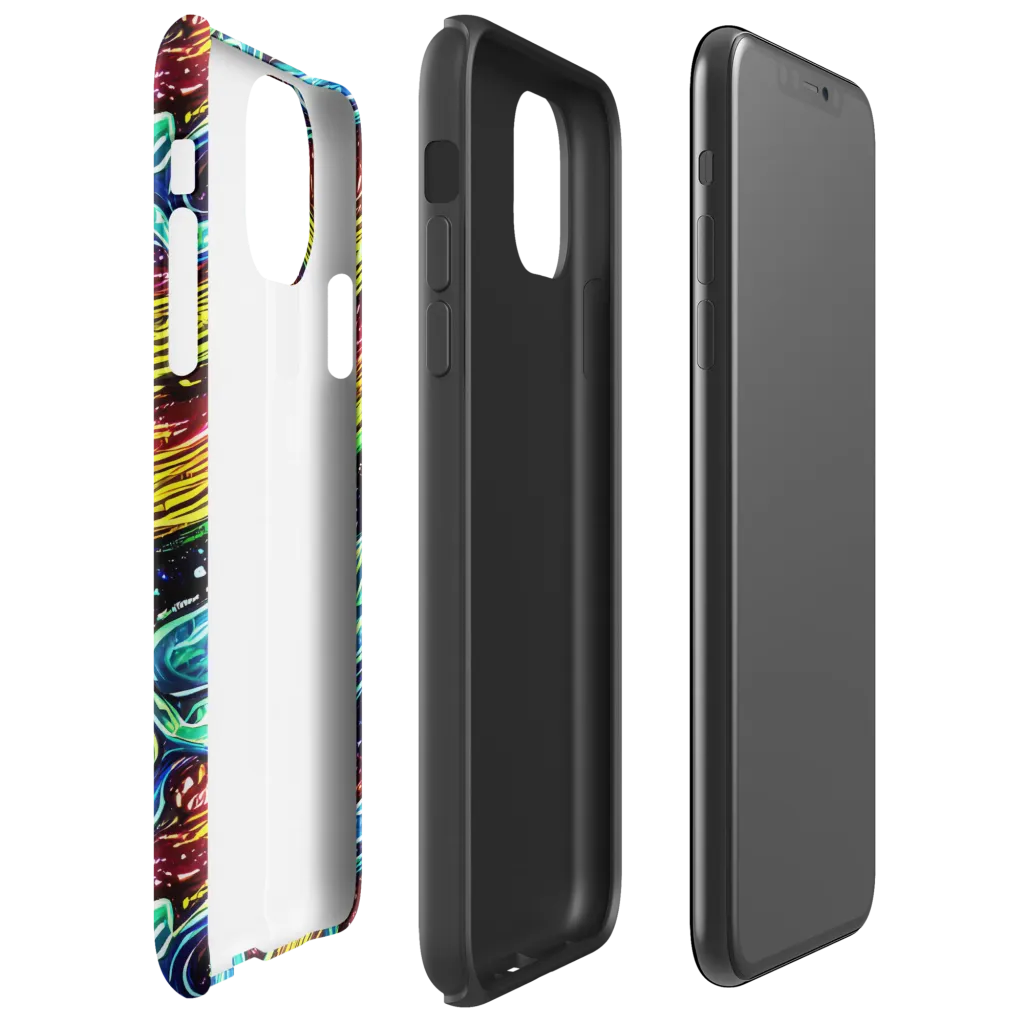 Acid Tide on Tough Case for iPhone® — Right