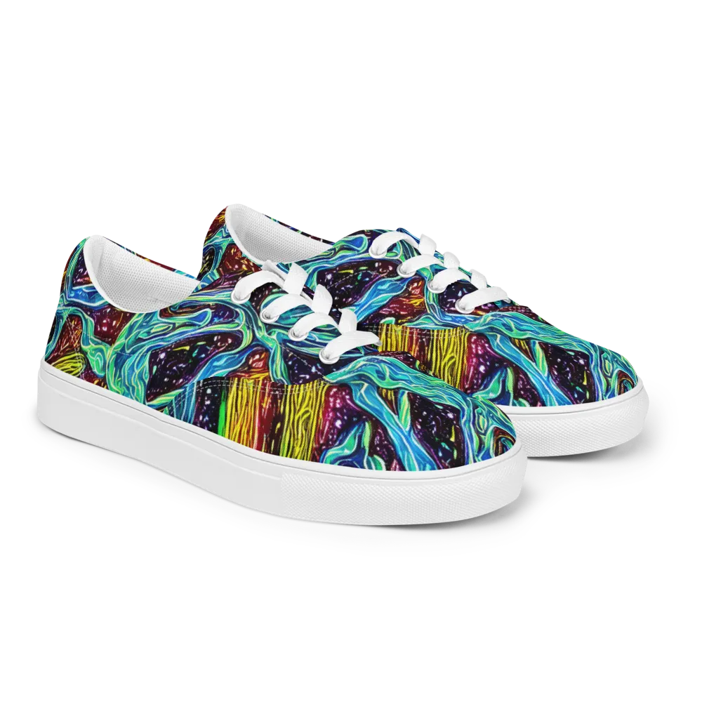 Acid Tide on Men's Lace-Up Canvas Shoes — Right Front