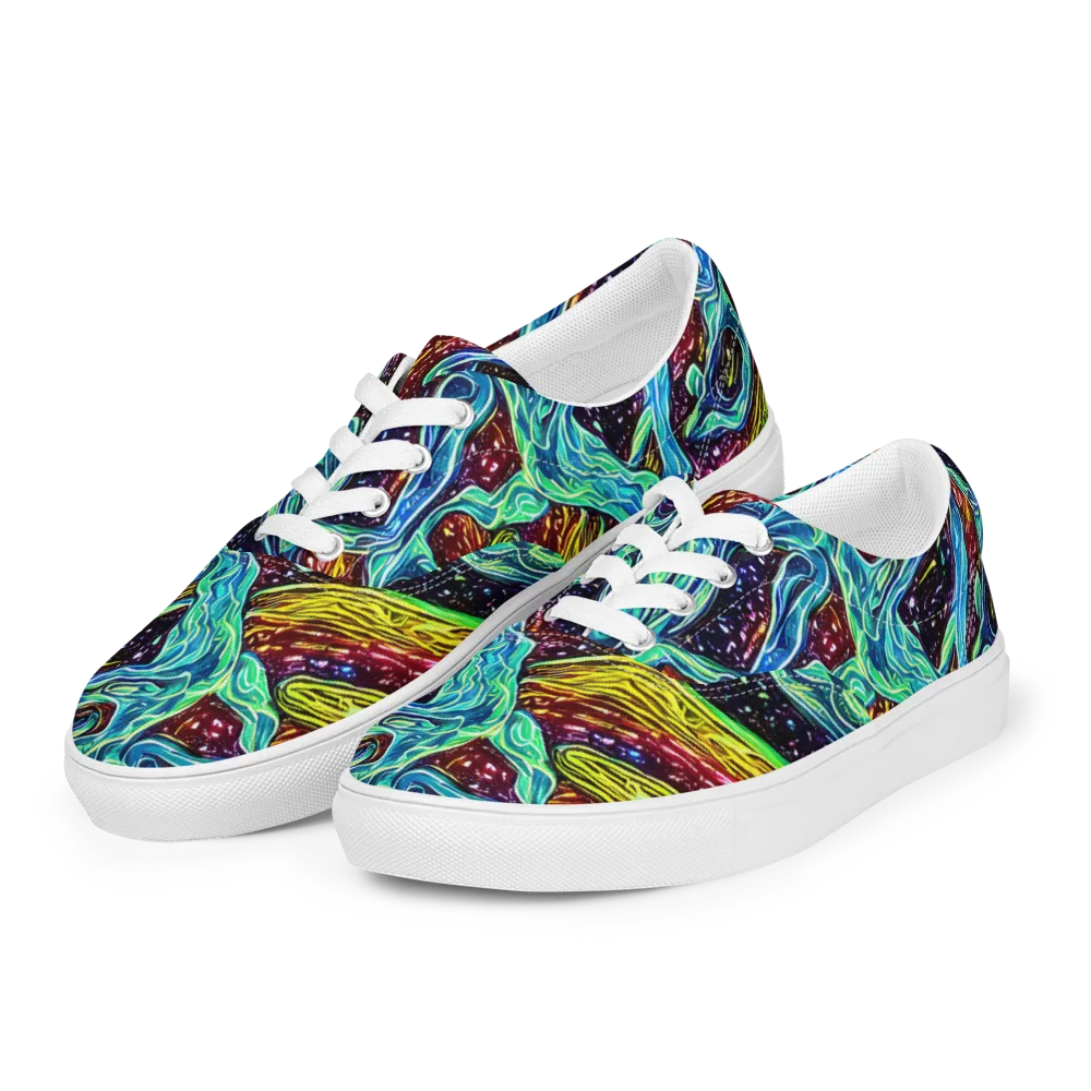 Acid Tide on Men's Lace-Up Canvas Shoes — Left Front