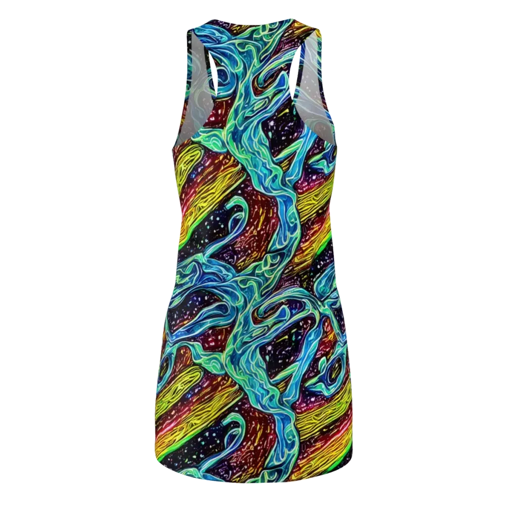 Acid Tide on Racerback Dress — Back