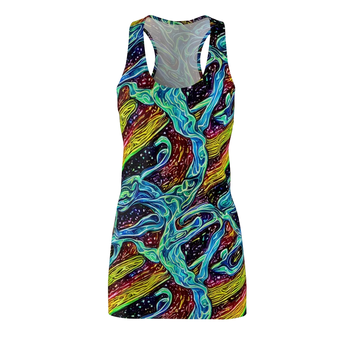 Acid Tide on Racerback Dress — Front