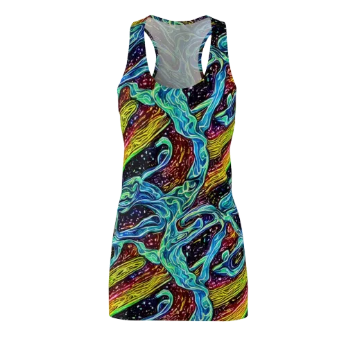 Acid Tide on a Racerback Dress