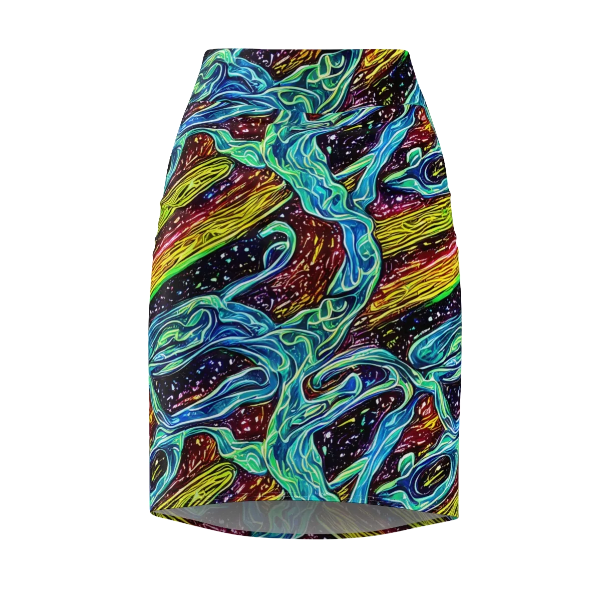 Acid Tide on Pencil Skirt — Front