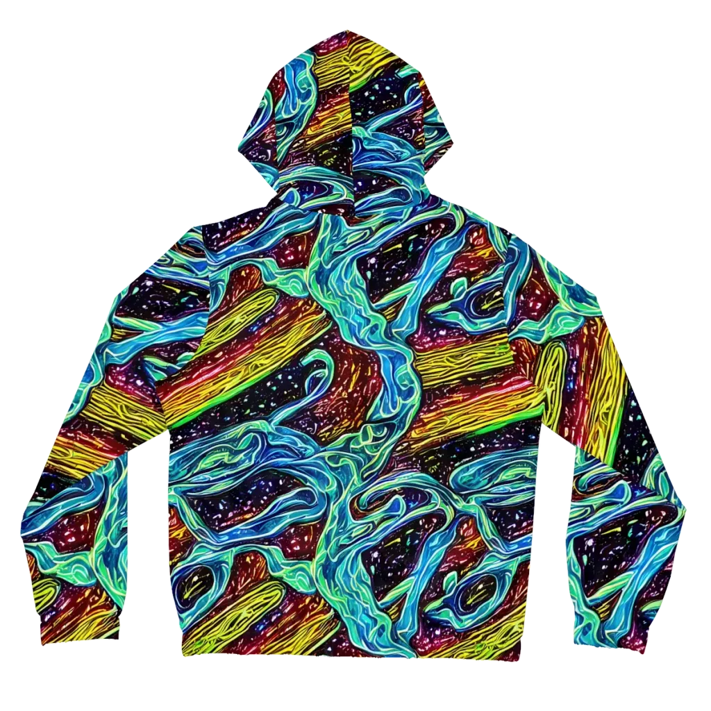 Acid Tide on Women's Full-Zip Hoodie — Back