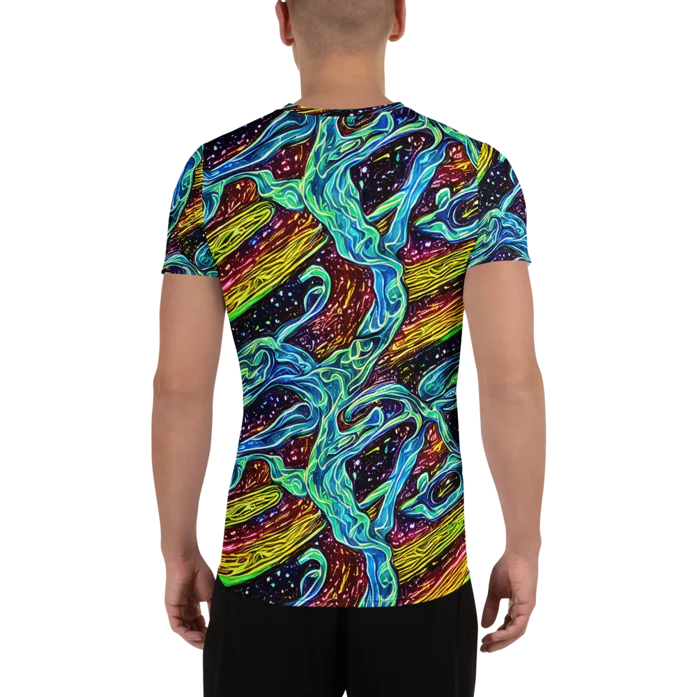 Acid Tide on Men's Athletic T-Shirt — Back
