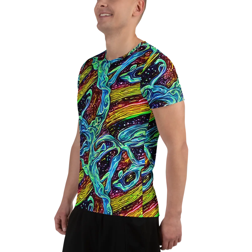 Acid Tide on Men's Athletic T-Shirt — Left