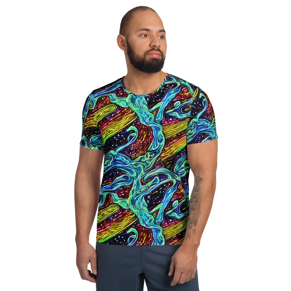 Acid Tide on Men's Athletic T-Shirt — Front